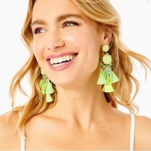 Lilly Pulitzer Pistachio Green Waterside Earrings